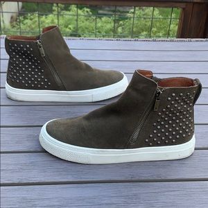 Lucky Brand Double Zip Studded Sneakers